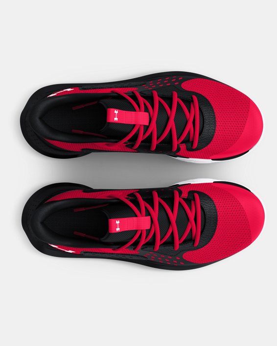 Unisex UA Jet '23 Basketball Shoes in Red image number 2
